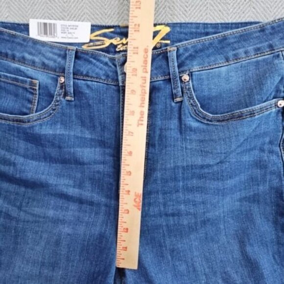 SEVEN 7 JEANS WOMEN'S TOWER STRAIGHT CROP DESIGNER SIZE 10 (36x24) New w/ Tags - Picture 11 of 16